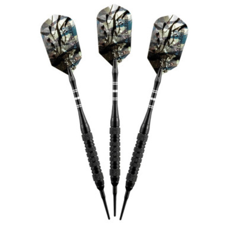 Great Lakes Dart Viper Black Magic 6 Knurled Soft Tip Darts 18g