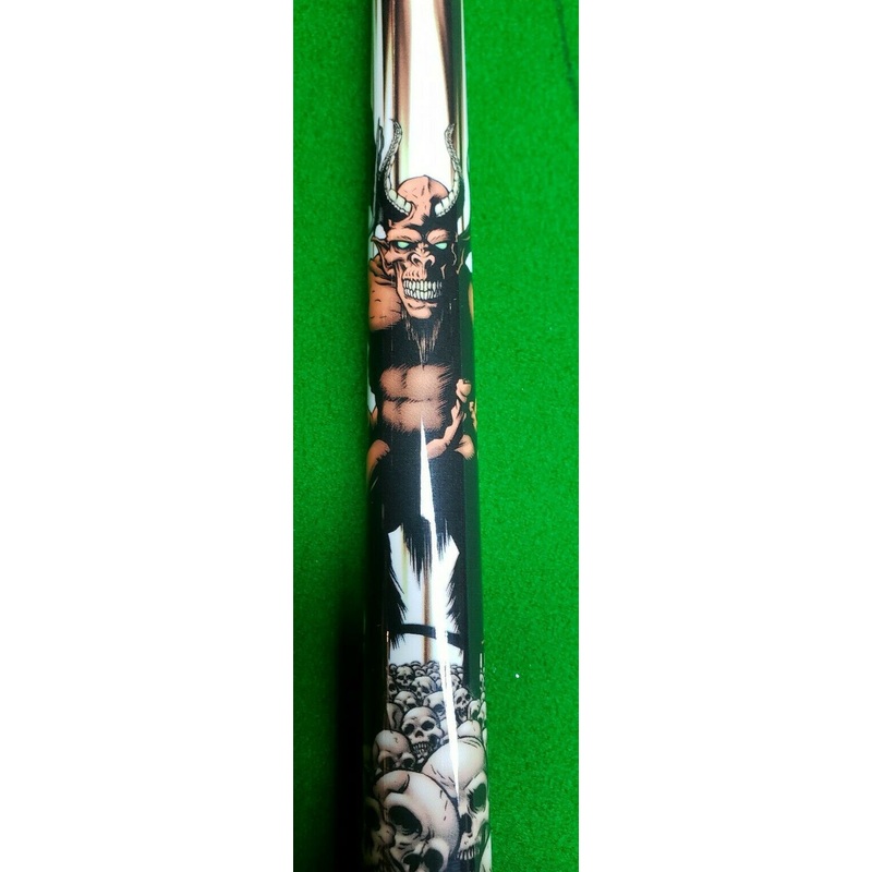 MAYHEM .. Hell Fire Horned Demon 9 ball 2 piece cue