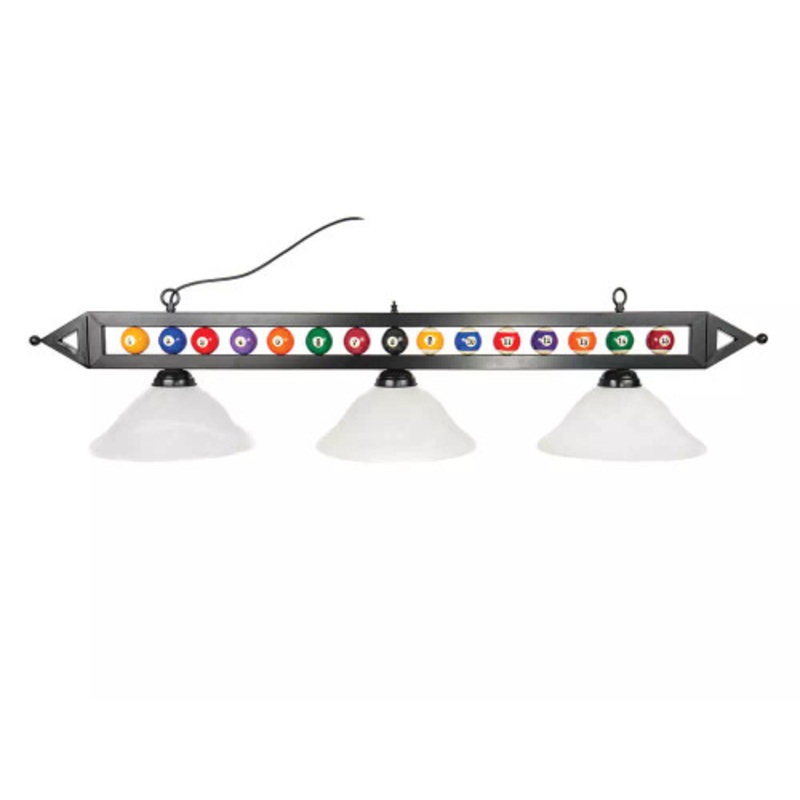 Presidential Billiard Ball Light with Glass Shade