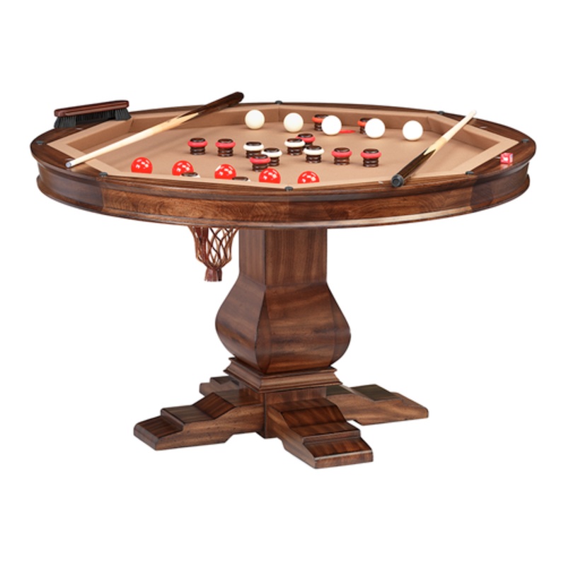 Darafeev Amerigo Poker Dining Game Table with Bumper Pool