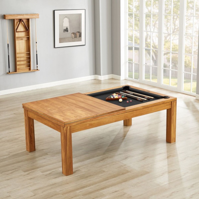Imperial Penelope II Acacia Pool Table With Dining Top
