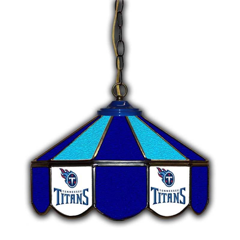 Tennessee Titans  14 Glass Pub Lamp