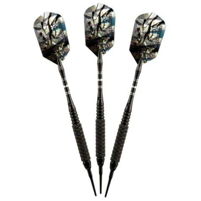 Viper Black Magic Soft Tip Darts 10 Knurled Rings 18 Grams 20-0410-18