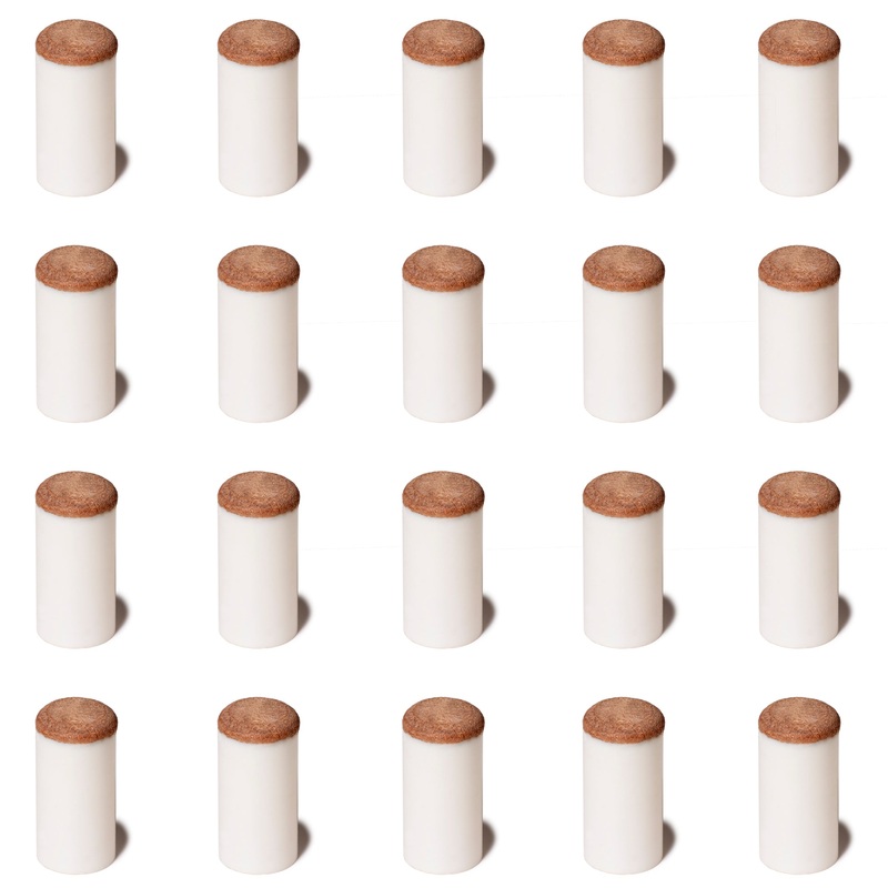 OKKO Billiard Slip-On Tips 13mm Medium/Hard, Pack of 20
