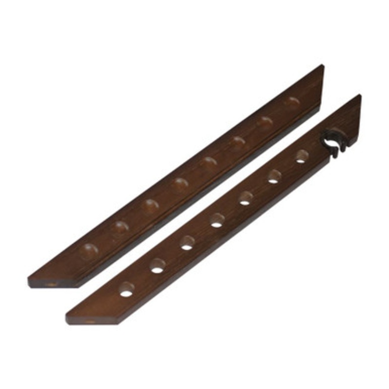 Imperial 7 Cue 2pc Wall Rack – Weathered Dark Chestnut