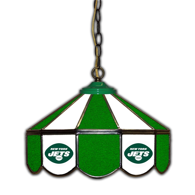 New York Jets  14 Glass Pub Lamp