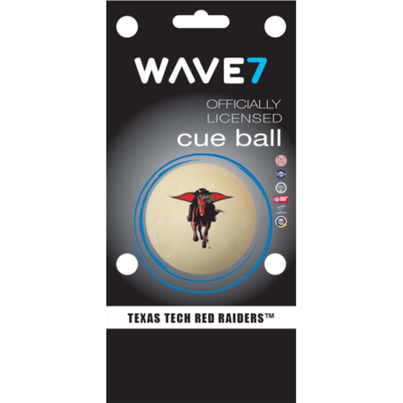 Wave 7 Texas Tech Red Raiders Cue Ball