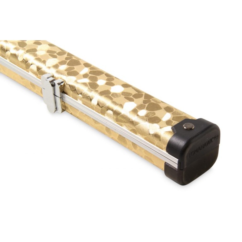 1 piece cue striking Professional slimline GOLD GLITTER aluminium case