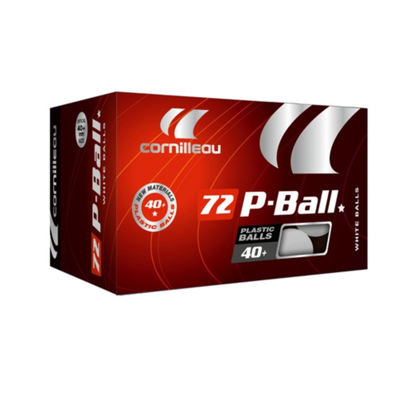 Cornilleau P-Ball Poly 1-Star White 72 Ball Pack
