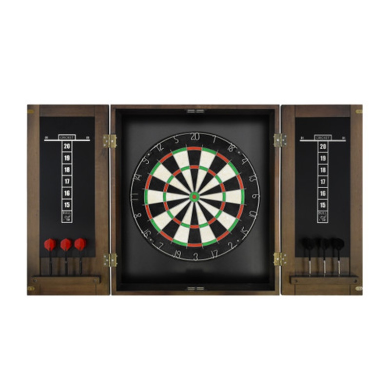Imperial Dart Board & Cabinet Set – Whiskey Finish