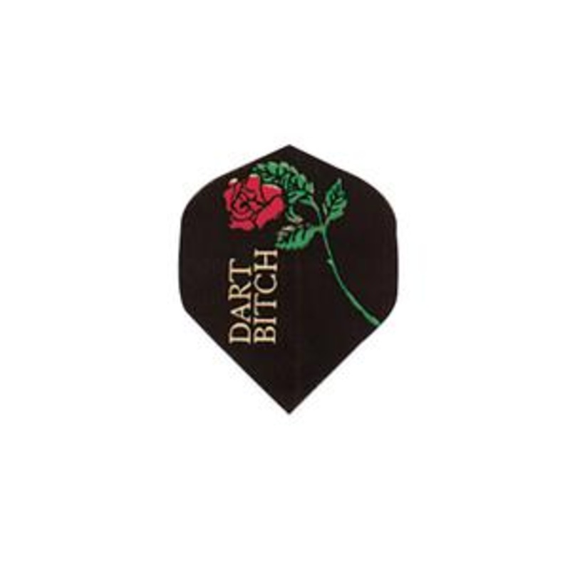 Poly Royal Hard Flights Standard Black/Gold Dart Bitch