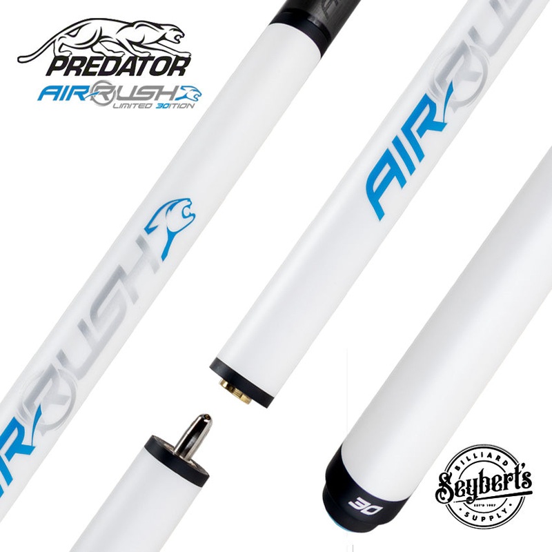 Predator AIR Rush Jump Cue 30th Anniversary Pearl White – No Wrap – PAIRRUSH30PRLNW