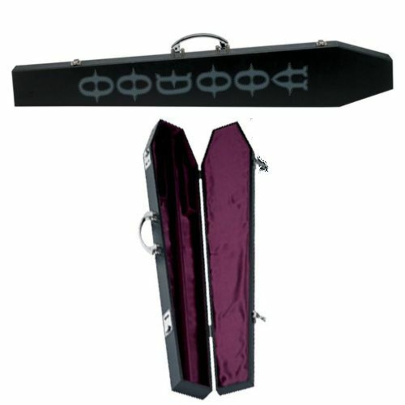 VOODOO coffin cue case for 2 piece centre jointed cue REDUCED SLIGTLY SHOP SOILED DISPLAY ITEM
