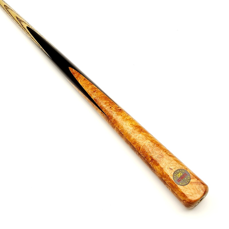 Asia Cues Ultimate No.1104  – One Piece Pool Cue 9mm Tip, 17.5oz, 57.25