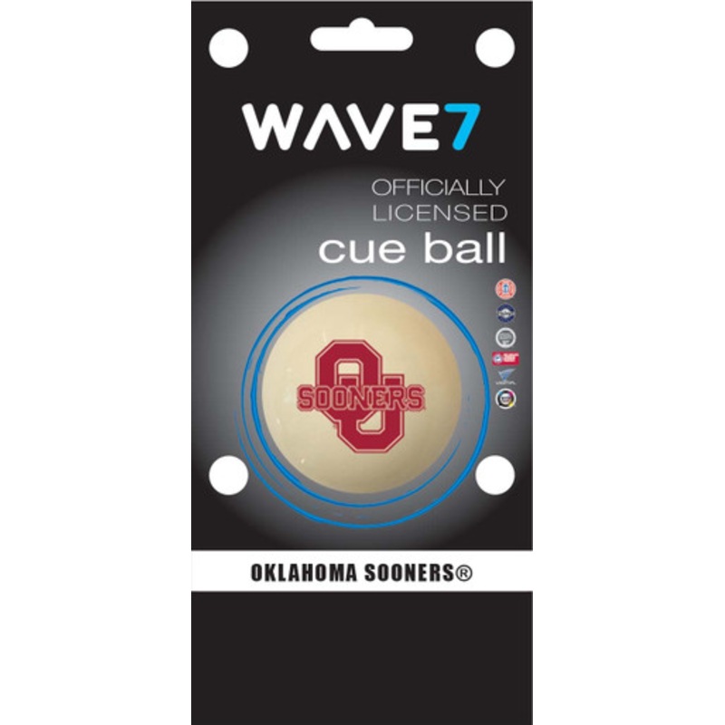Wave 7 OU Sooners Cue Ball