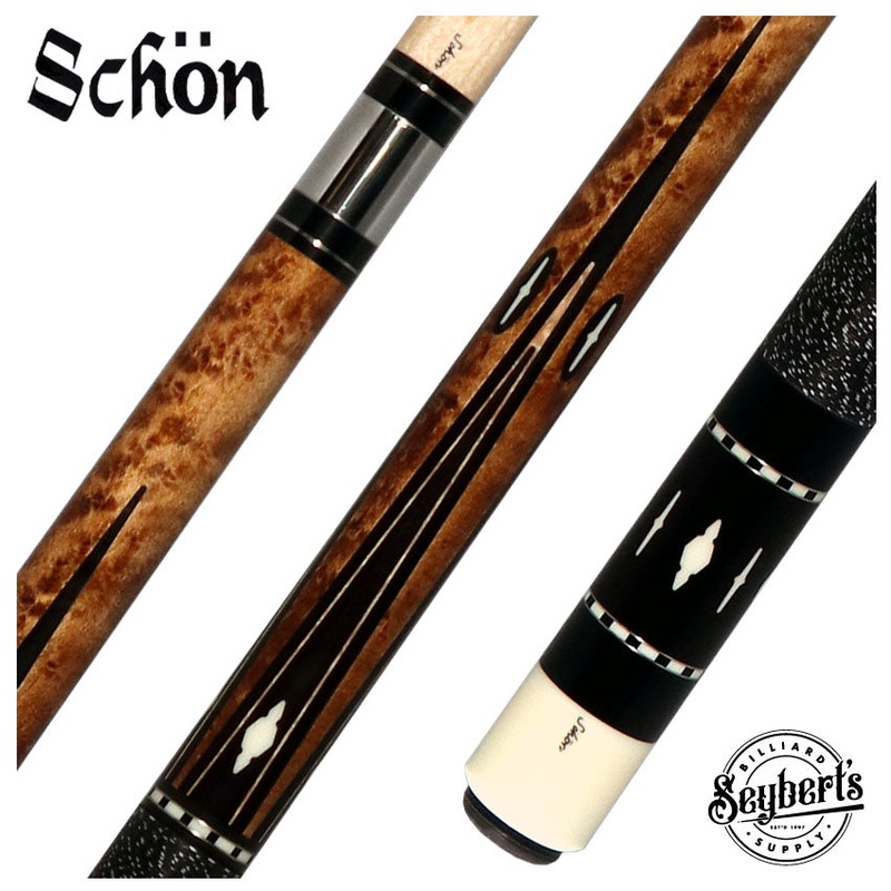 Schon STL Series Black Butt Cap Pool Cue – STL11BK
