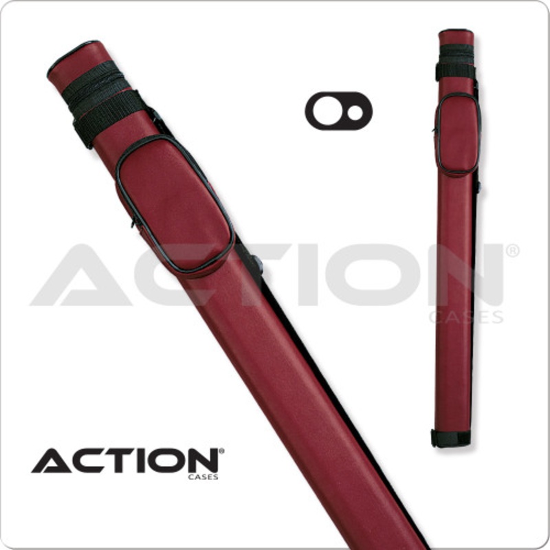 Action AC11 1×1 Burgundy Hard Cue Case