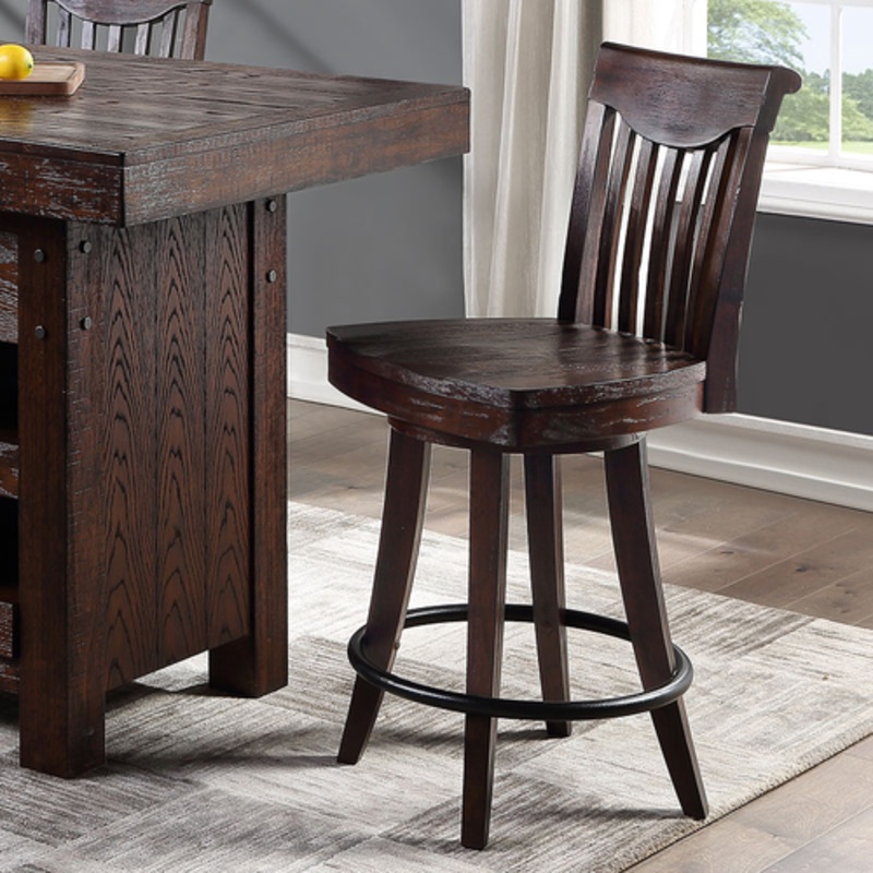 ECI Gettysburg 24 Swivel Counter Stool