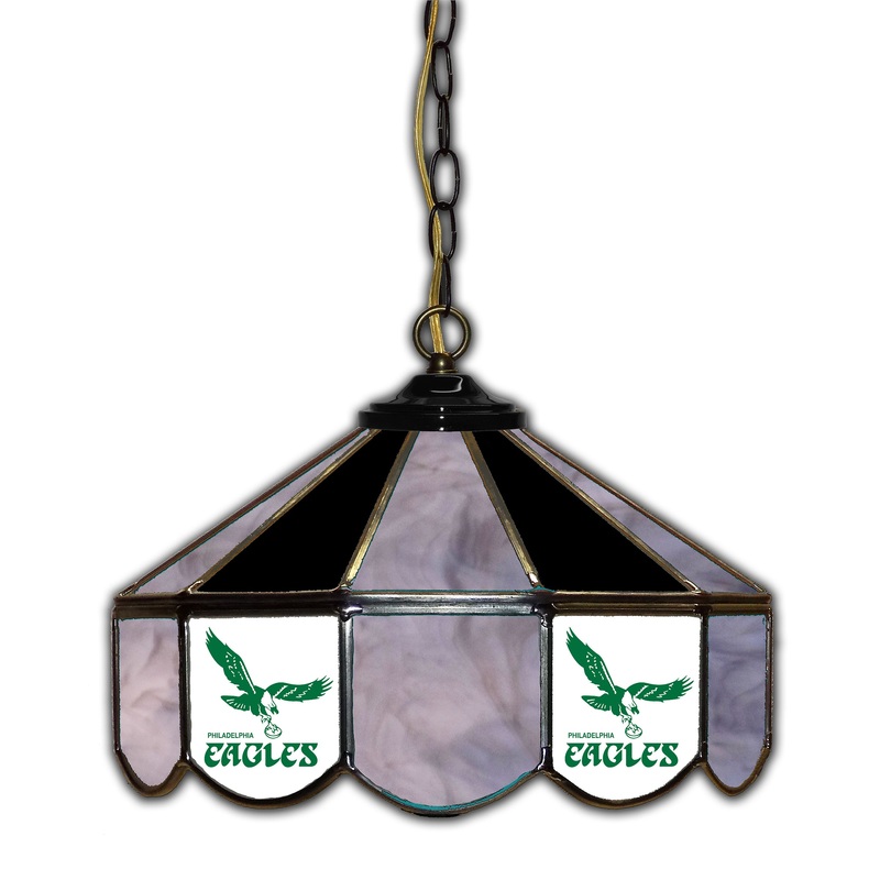 Philadelphia Eagles  14 Glass Pub Lamp