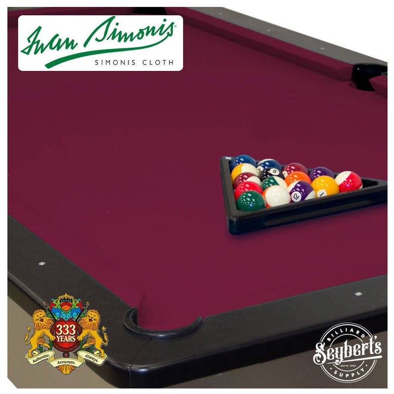 Wine 760 Simonis Cloth|7 foot|8 foot|9 foot