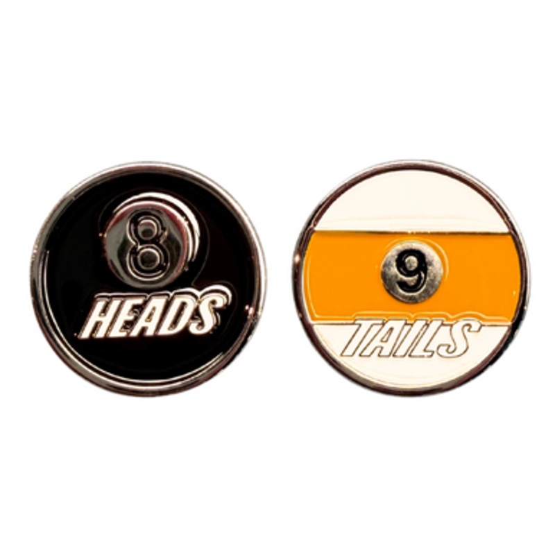 8 & 9 Ball Flip Coin – Non Magnetic