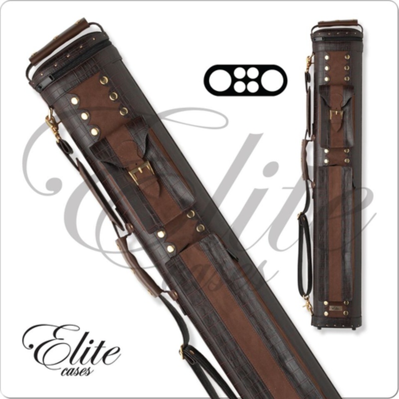 Elite ECC24 2×4 Classic Leather Hard Cue Case