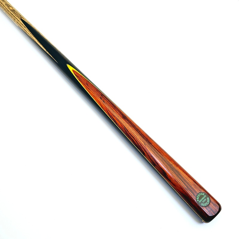 Prestige Cues Green Plate – One Piece Snooker Cue 9.6mm Tip, 18.2oz, 57