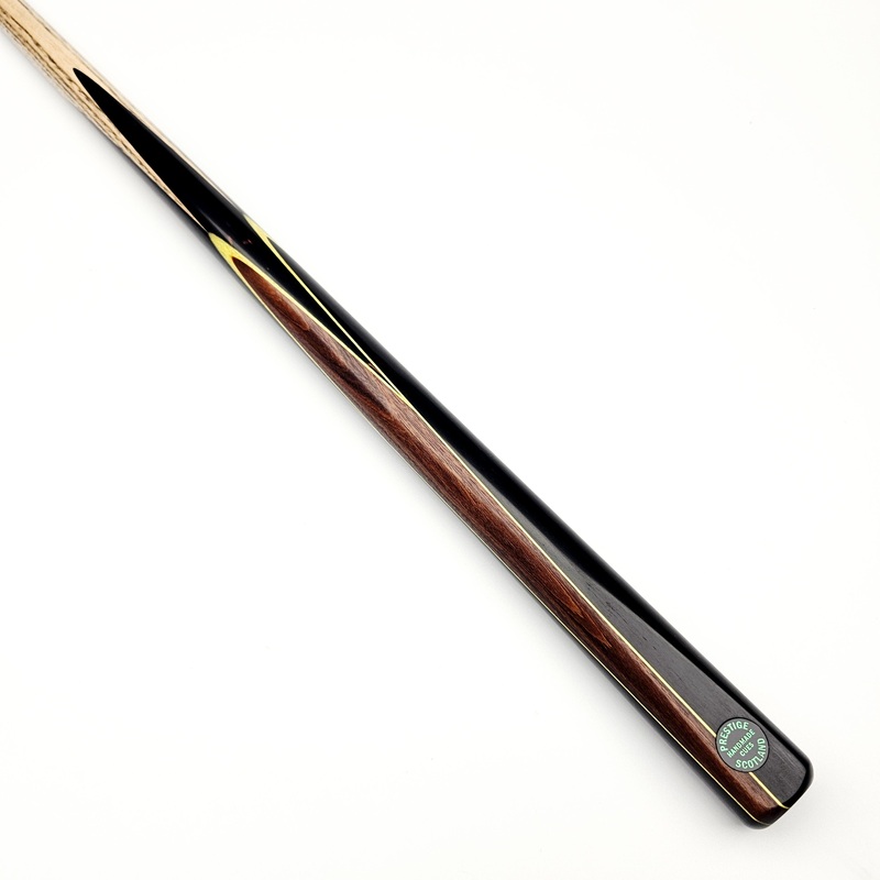 Prestige Cues Green Plate – One Piece Snooker Cue 9.6mm Tip, 18oz, 58