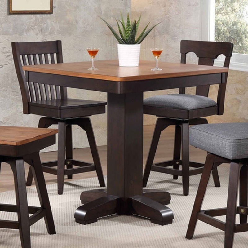 ECI Choices Black Oak 36 Square Pub Table