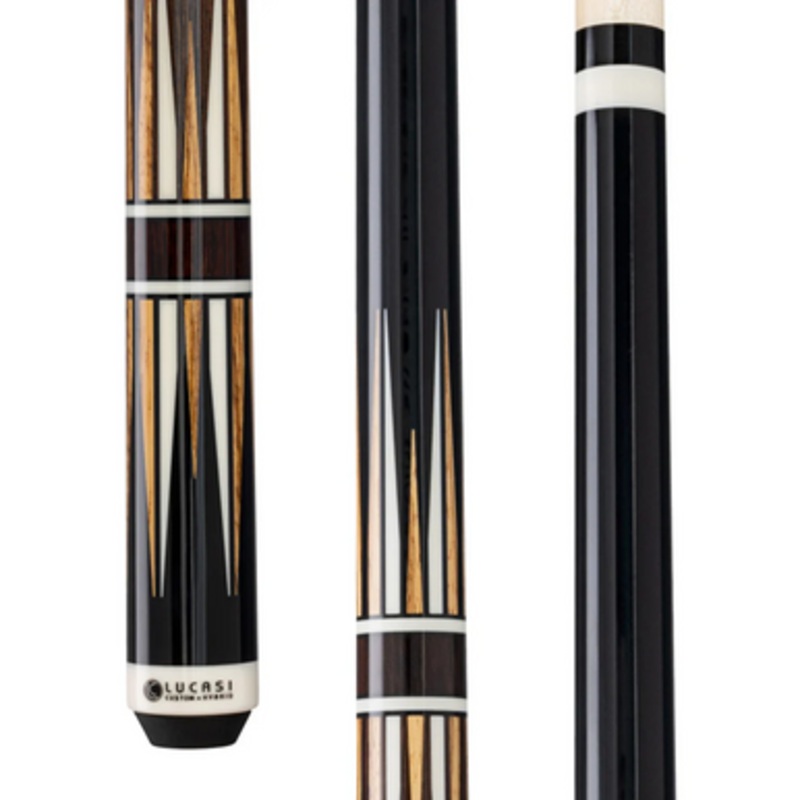 Lucasi LUX72 Midnight Black Zebrawood Cue