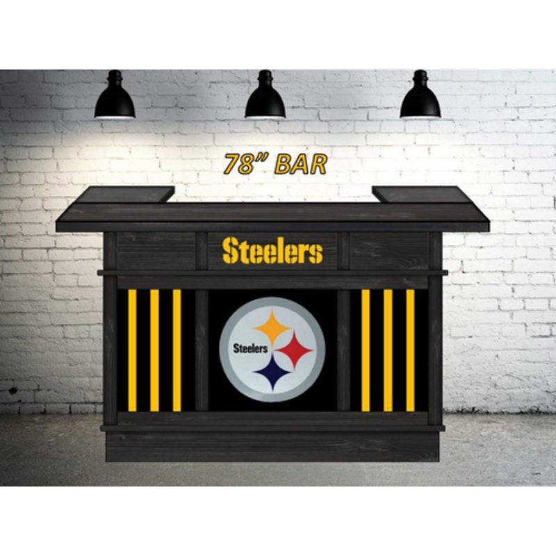 Pittsburgh Steelers Custom Home Bar