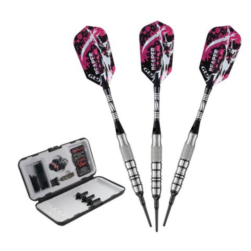 Viper Grim Reaper Tungsten Soft Tip Darts Black Rings 21-2504