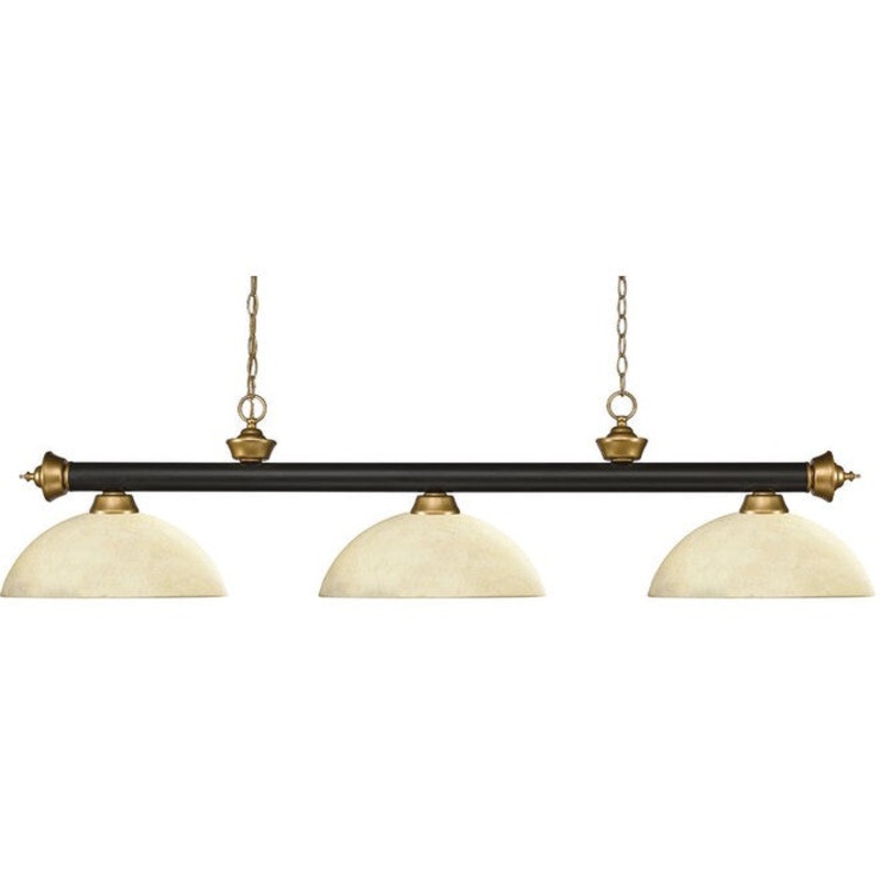 Z-Lite Riviera Domed Golden Mottle with Gold Accents