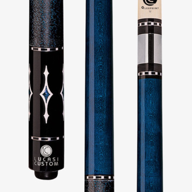 Lucasi LZE7 Custom Luminous Blue Birdseye Cue