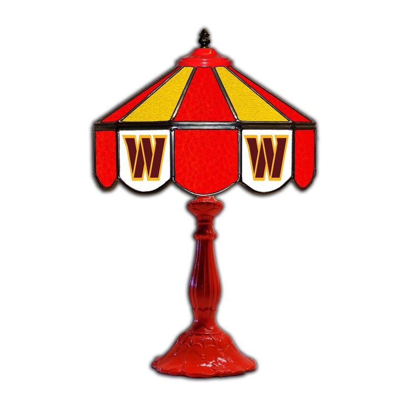 Washington Commanders  21 Glass Table Lamp