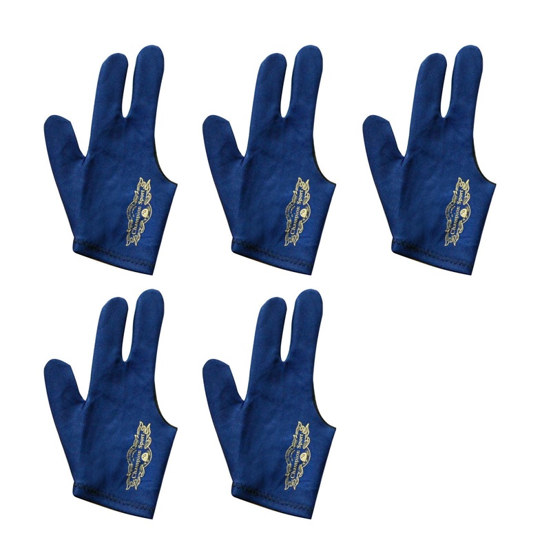 5 Champion Sport Dark Blue Right Handed Billiards Glove For Pool Cue Stick