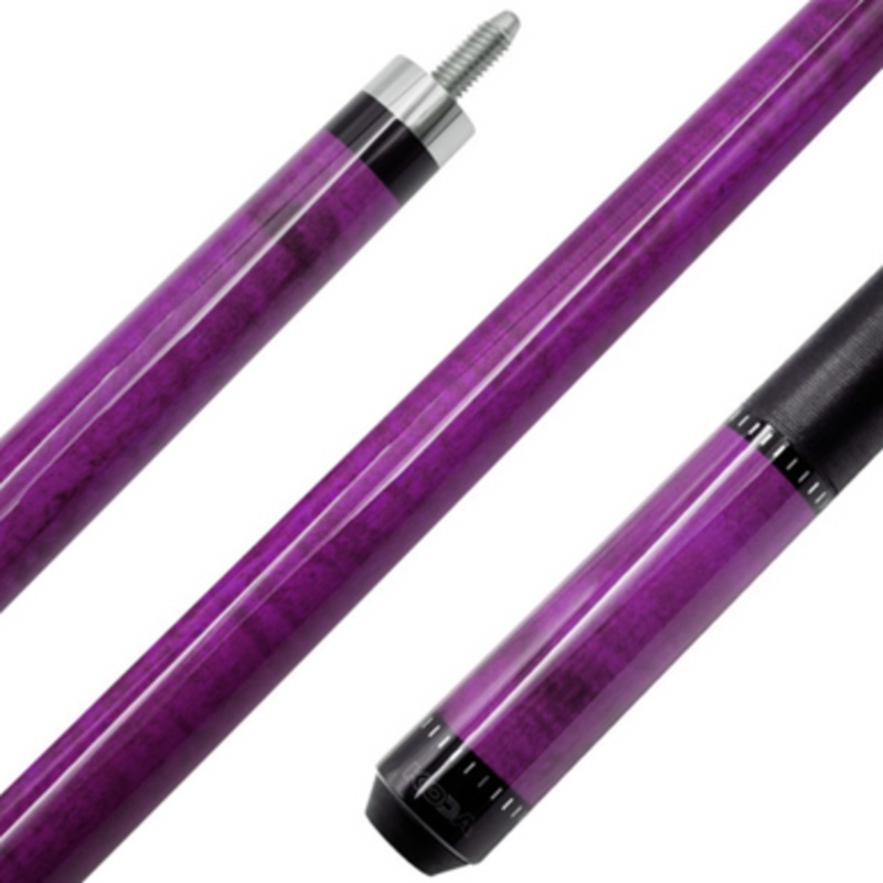 Koda KD35 Purple-Stained Maple Pool Cue with Linen Wrap