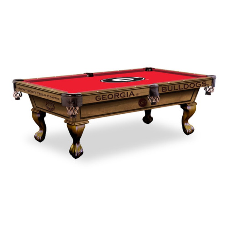 Georgia Bulldogs Pool Table