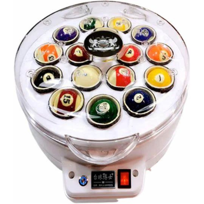 Pool ball polishing machine set for 2 1/4 full sized American balls, high quality machine, fantastic results!