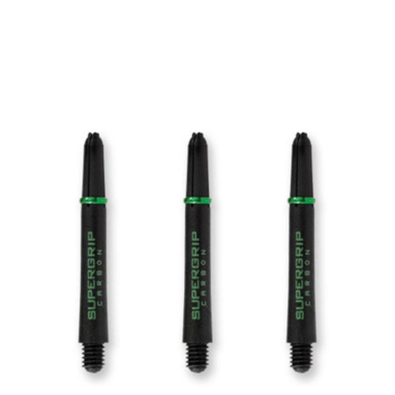 Dart World Supergrip Carbon Black & Green Shaft – Midi