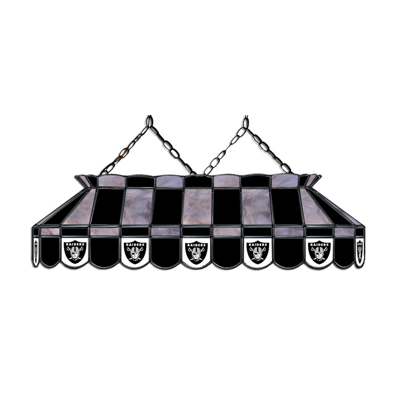 Las Vegas Raiders 40 Glass Lamp