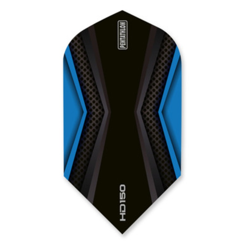 Dart World Pentathlon HD 150 Black & Cyan Flight – Slim