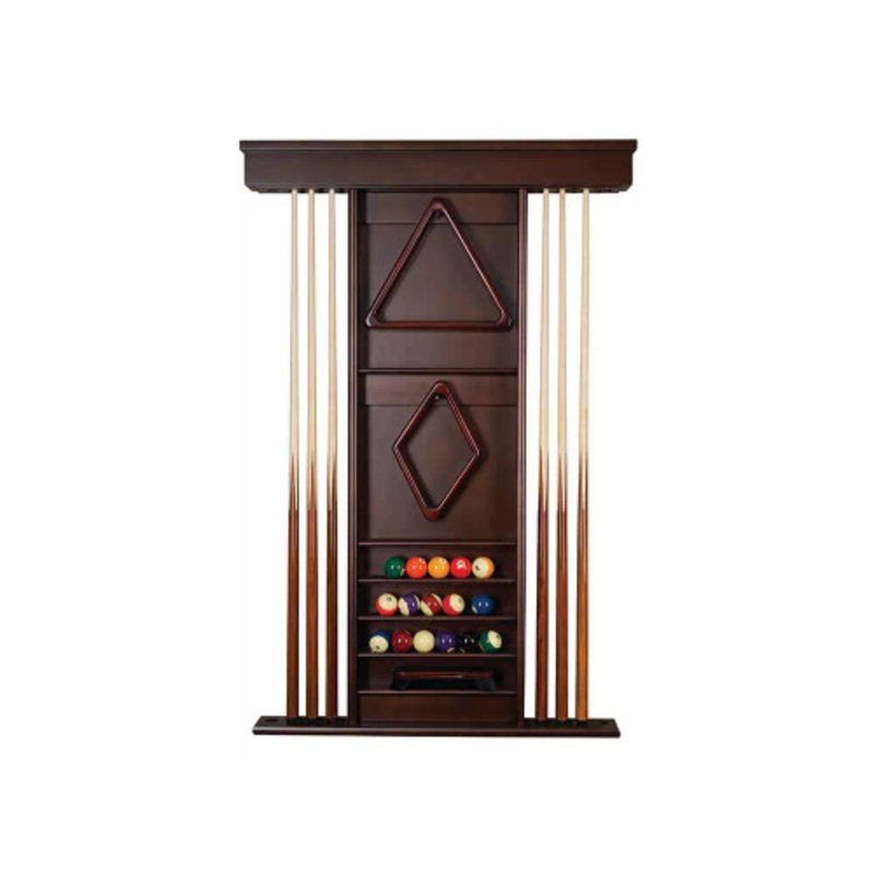 Presidential Ambassador Wall Cue Rack Espresso