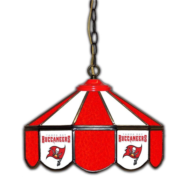 Tampa Bay Buccaneers  14 Glass Pub Lamp