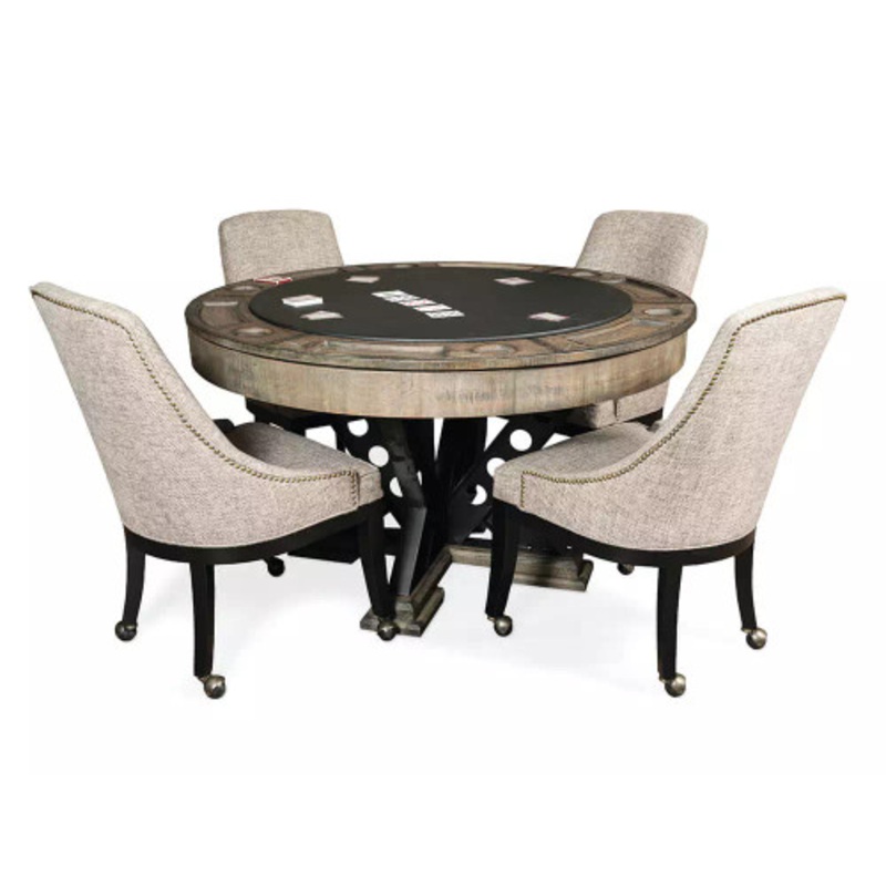 Presidential Vienna Convertible Game Table Set with 4 Chairs