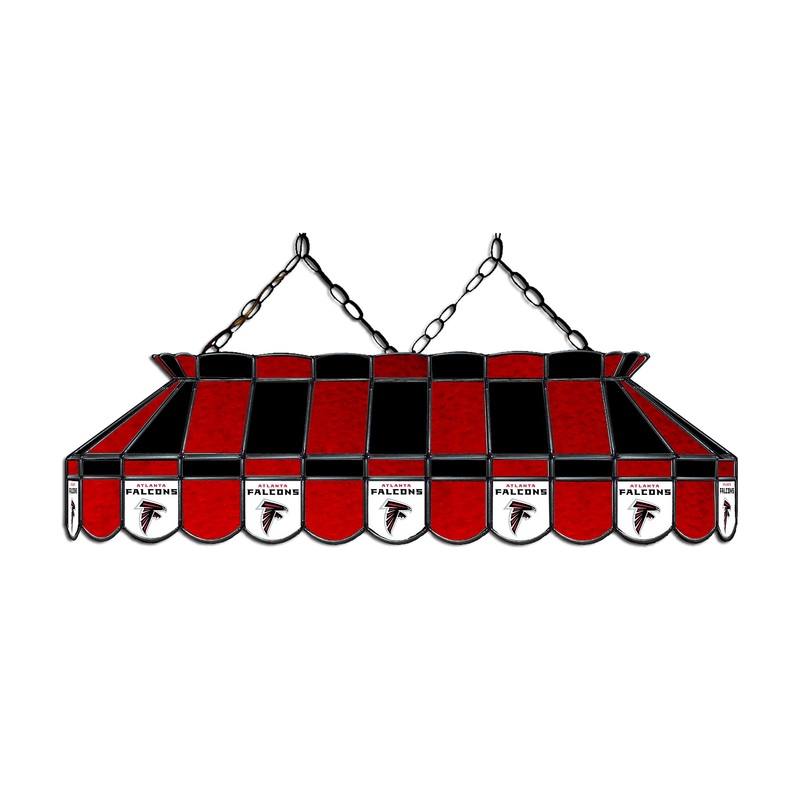 Atlanta Falcons 40 Glass Lamp