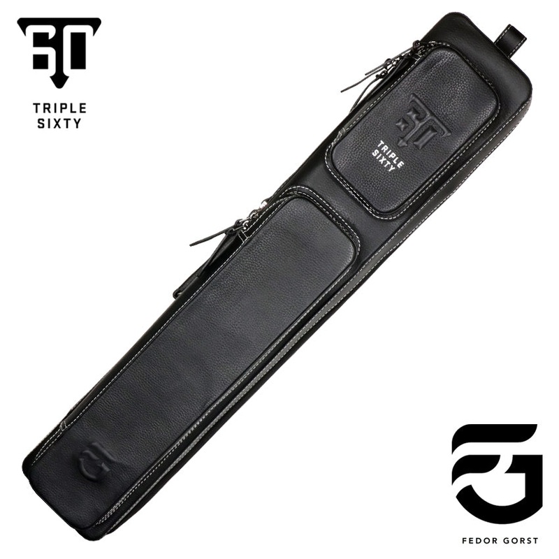 Triple 60 Fedor Gorst Special Edition 4X8 Custom Leather Butterfly Soft Cue Case – Blacked Out